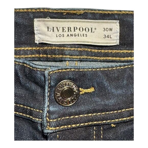 NEW Liverpool Men's Relaxed Straight Jeans Blue Size 30x34‎ Mid-Rise Stretch - Picture 3 of 9